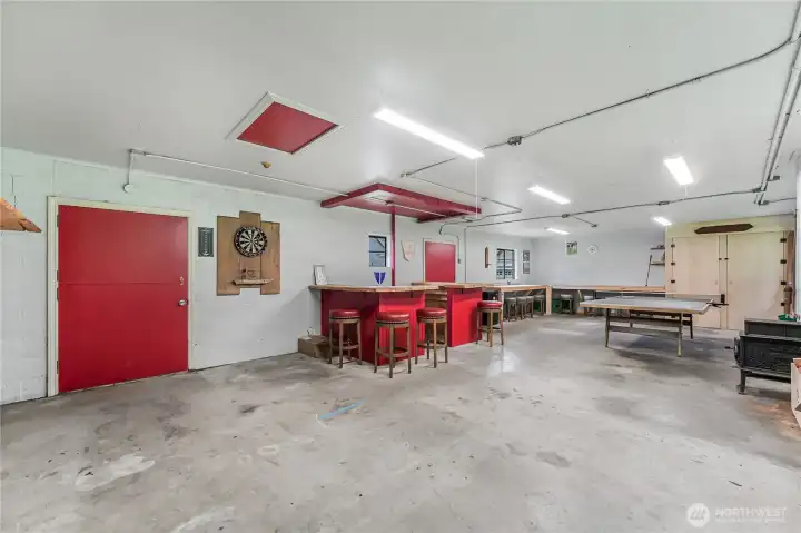 Gather, entertain, enjoy the gathering space in the second outbuilding.