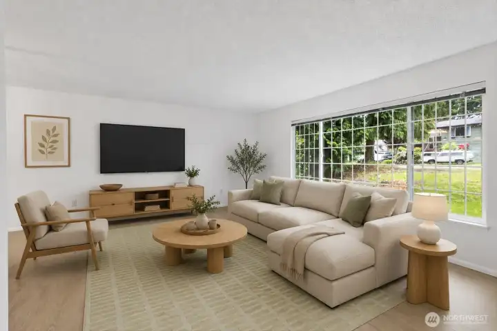 Living Room - virtually staged. Living Room - virtually staged.