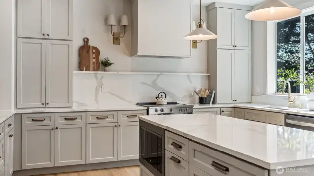 Designer kitchen.