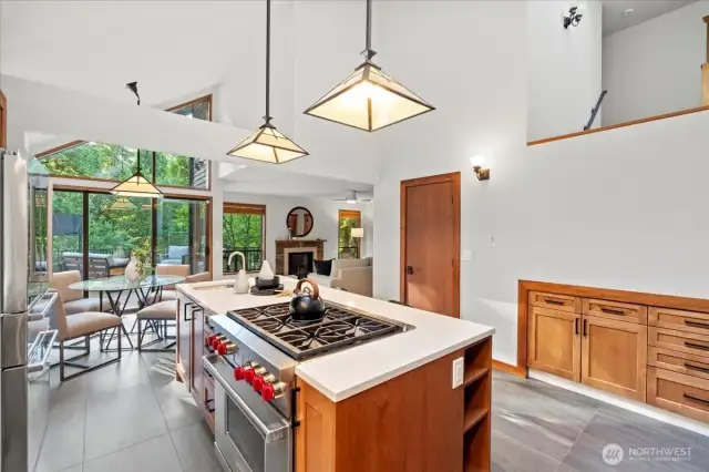 Built-in cabinetry and even more storage in the walk-in pantry