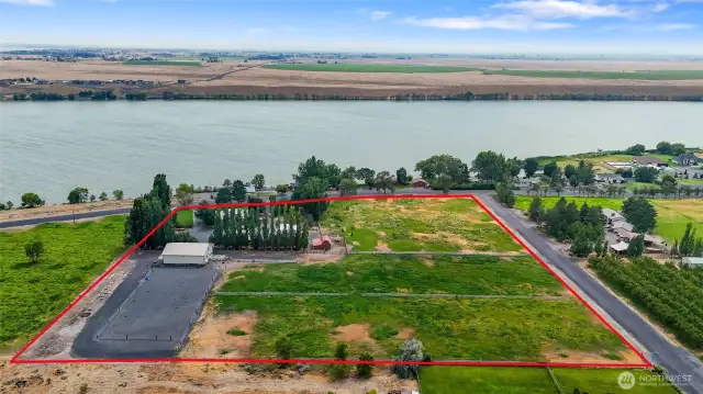3 fully fenced separate pastures can be sold as a separate large corner lot.