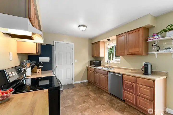 That door leads to the garage.