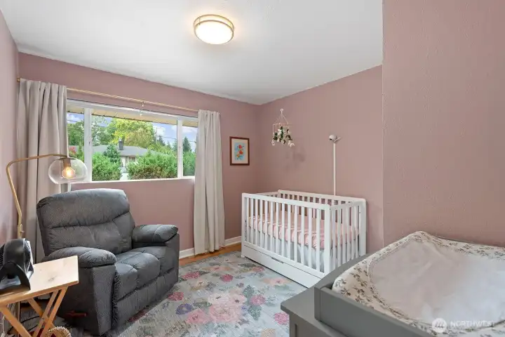 Room for a dresser or changing table here.