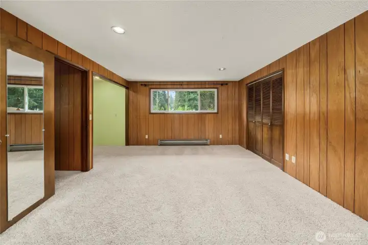 Separate secondary primary bedroom with private entrance—ideal for guest suite, rental, or home office