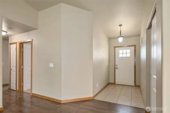 Entry and hallway to bedrooms.