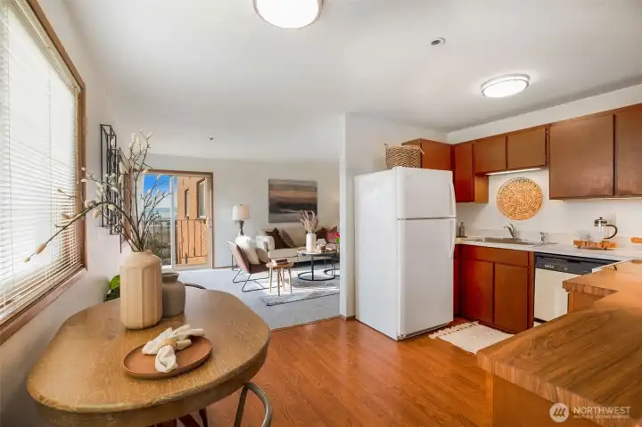 Lots of natural light. Freshly painted & new carpet throughout.