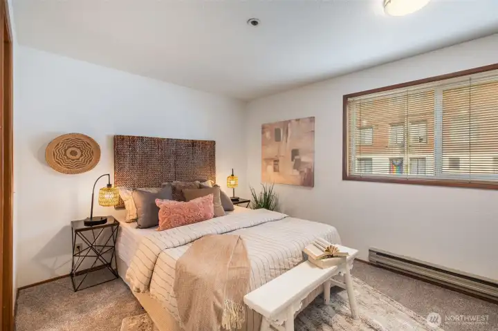 Primary bedroom with ensuite bath.