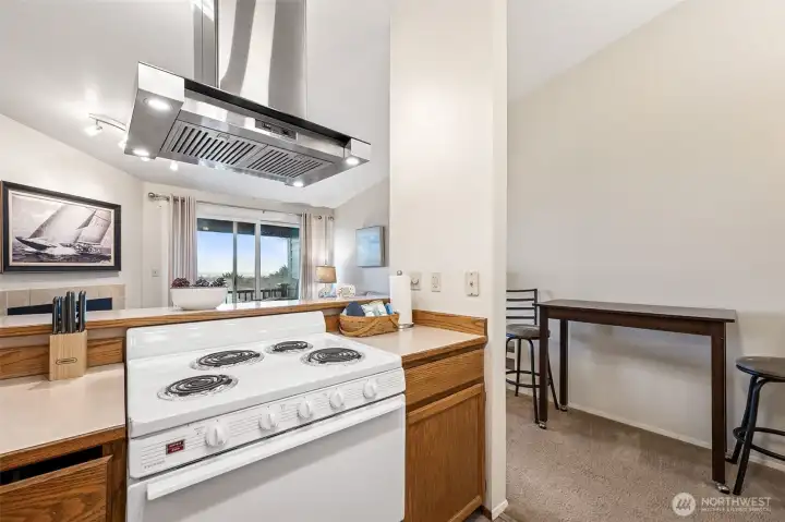 You can even capture those ocean views right from the kitchen