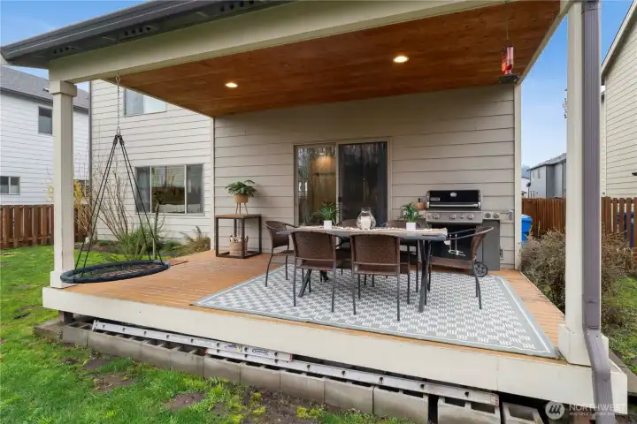 Covered back deck