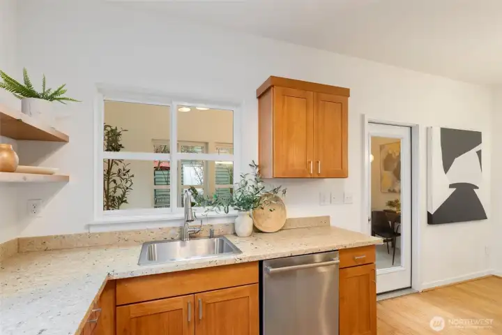 Looking towards sunroom