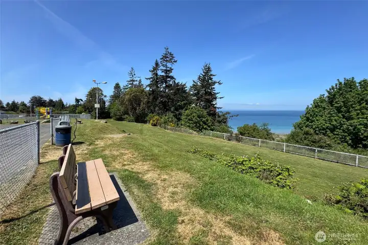 Crown Park, across the street