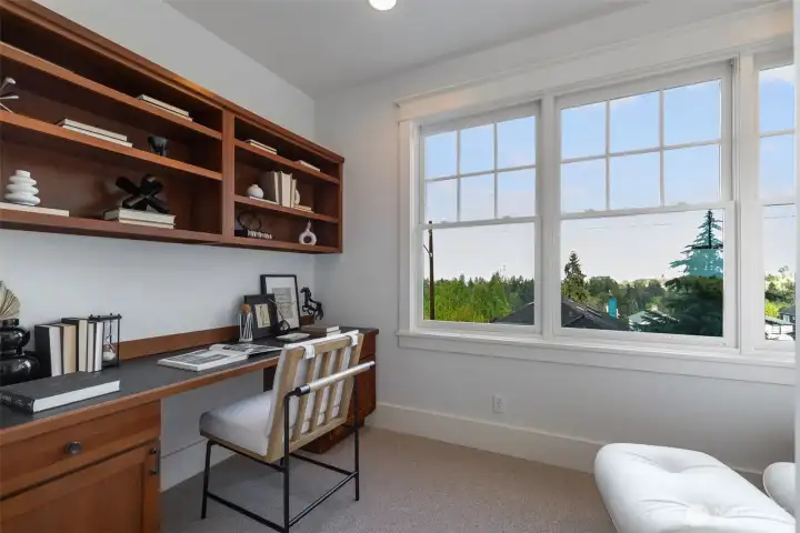 Even the office has views from the first floor.