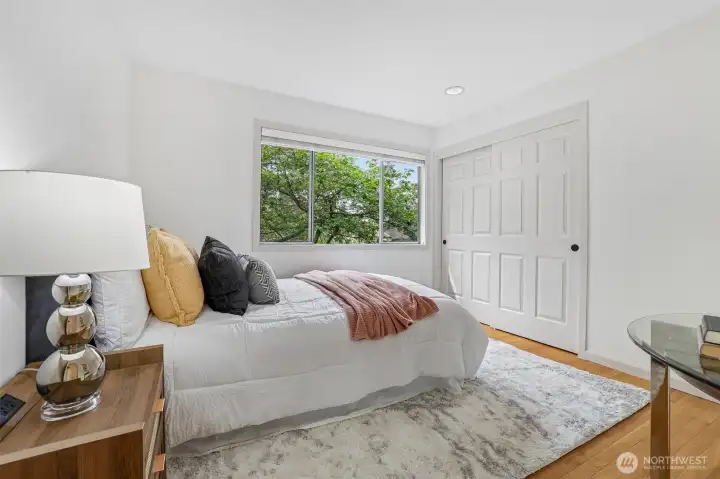 1 of 2 upstairs bedrooms