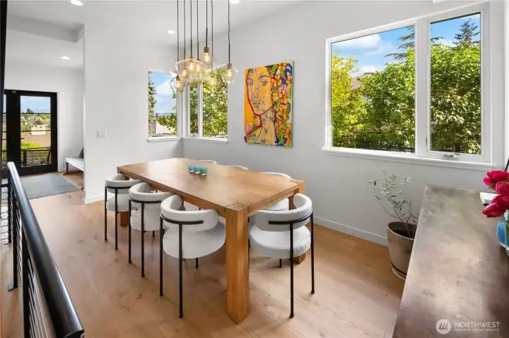 Dining room off kitchen.