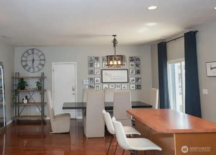 Large Island and dining area