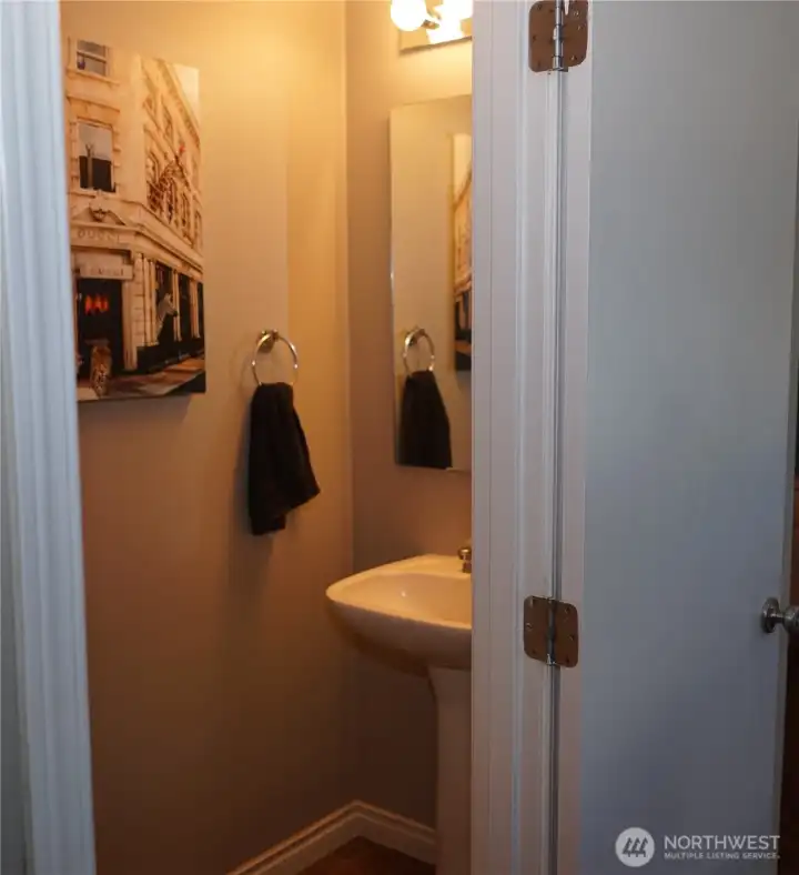 Half bath off living room
