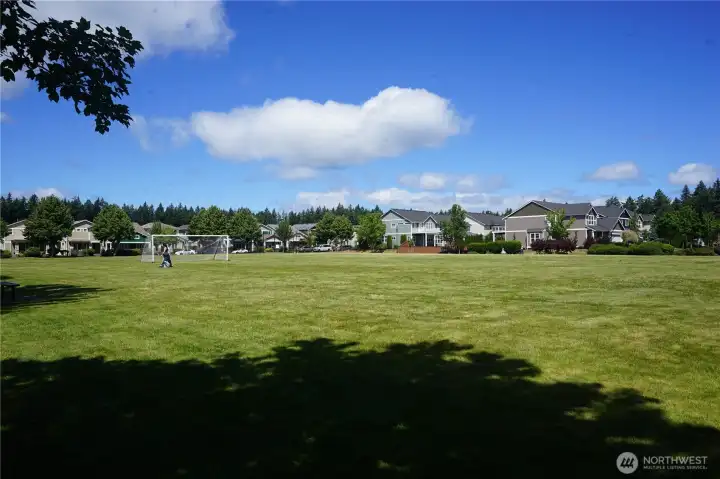 Main community park with soccer fields.