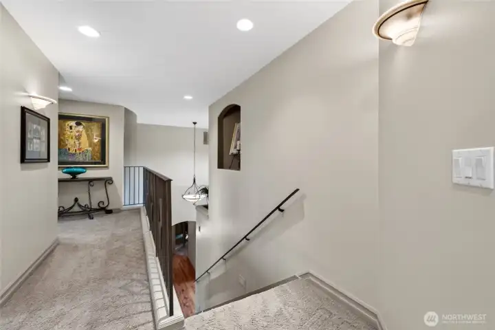 The upper level offers 3 bedrooms plus a bonus room with closet.  Room for everyone!