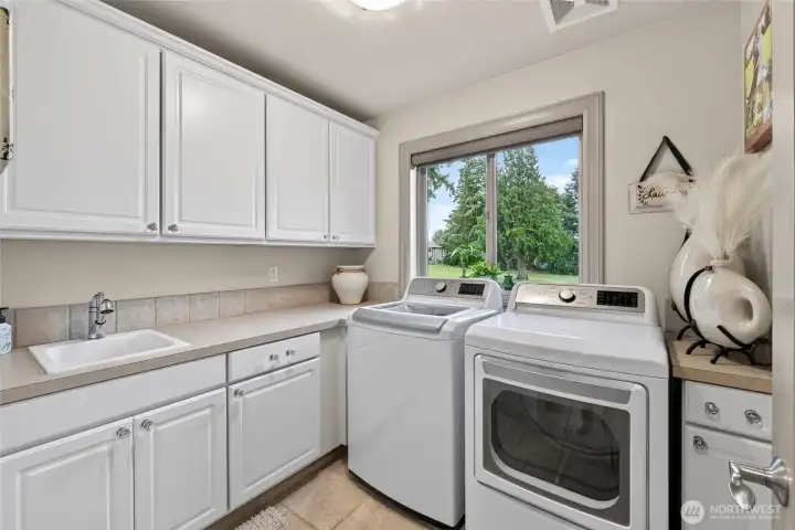 Upstairs laundry room