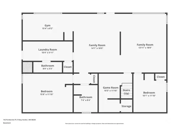 Downstairs floor plan