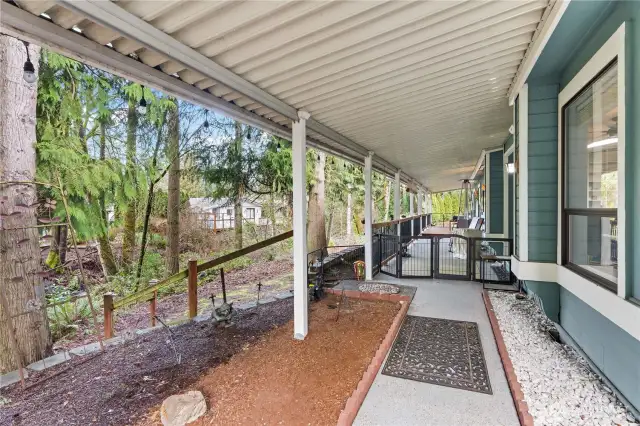 Large covered porch.