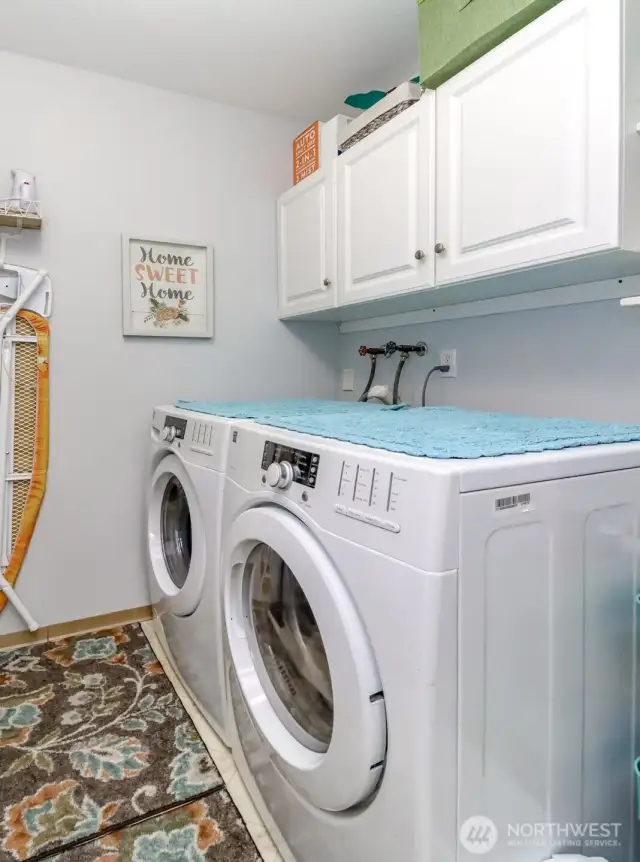 Laundry space with even more storage!