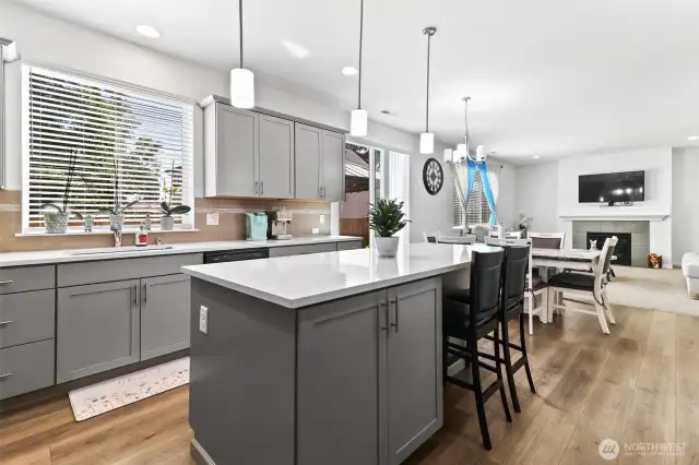 Kitchen and Living Room