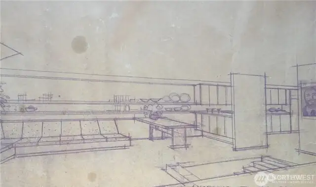 Vintage Rendering of Stricker's Open Concept