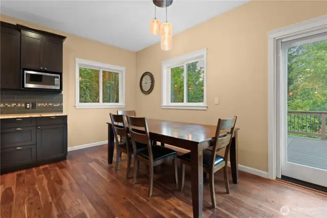 Upper dining area