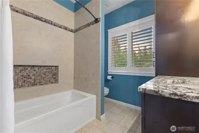 2nd full bath on upper level