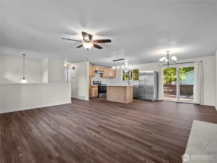 UP living rm to kitchen