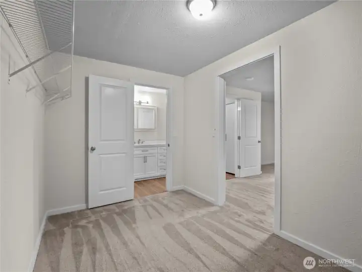 primary walk-in closet