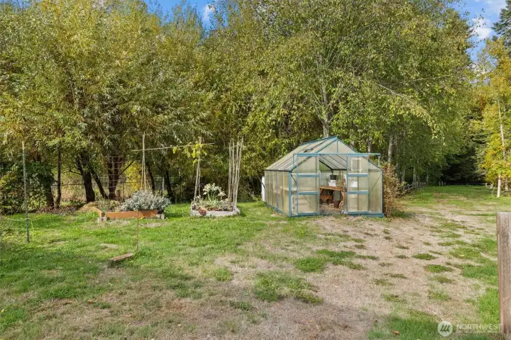 Enjoy gardening?  Community garden and greenhouse available for residents use