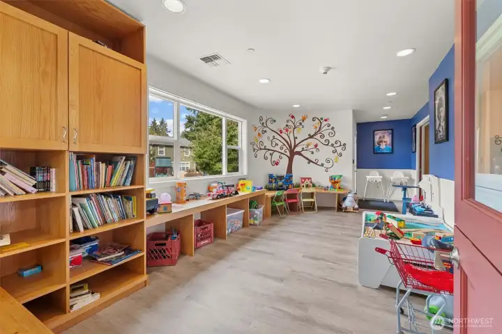 Children's toy room/play room located in the Common House