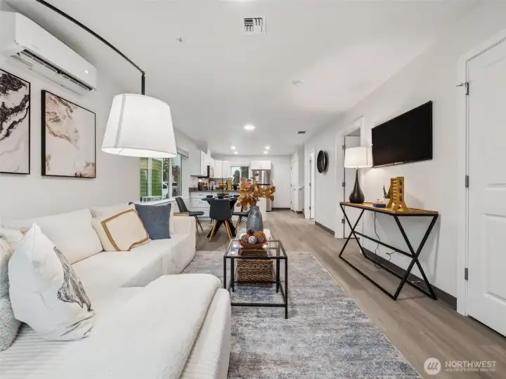 Another angle of ground floor bedroom to the right ..Model unit 13847