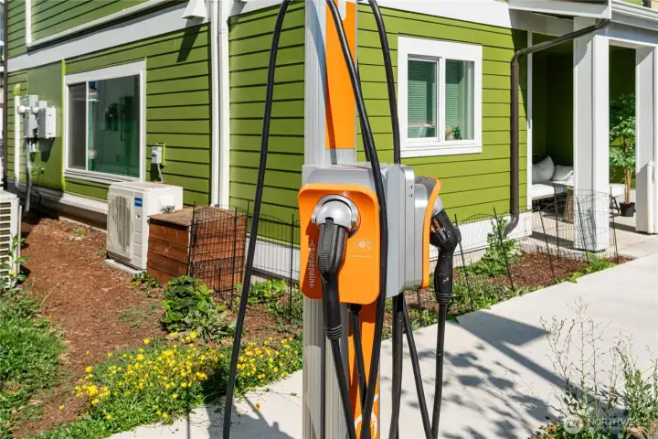 Community EV charging available