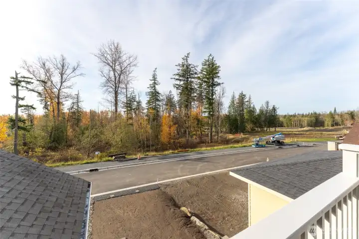 View towards open space