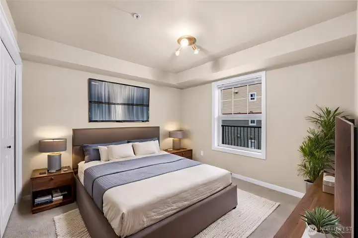 Bedroom 2 virtually staged