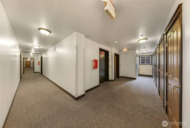 Clean and comfortable hallway