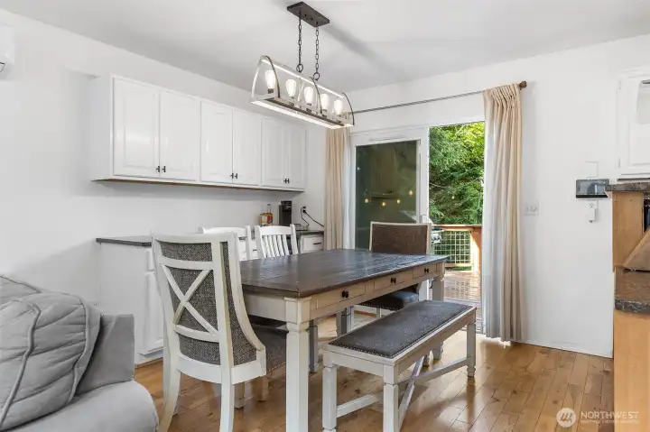 Bright & Light Dining Room leading to Back Deck~