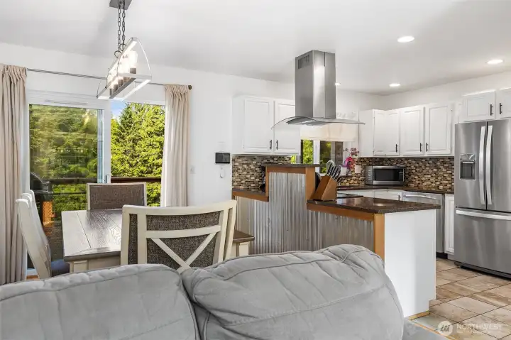 View of Living Room to Kitchen~