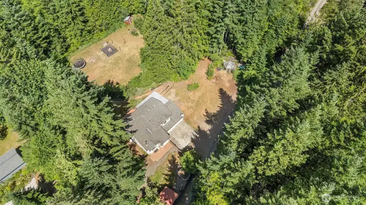 Aerial View above Home