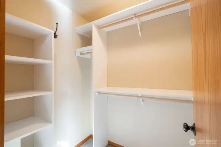 Walk-in closet.