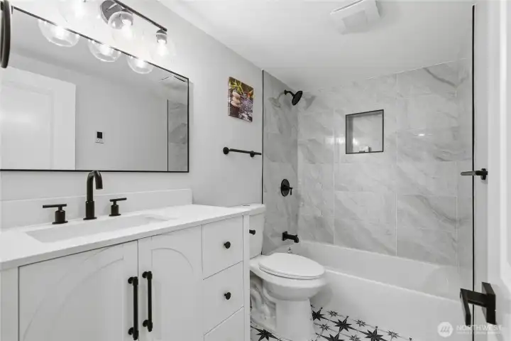 full bath second floor with heated floors