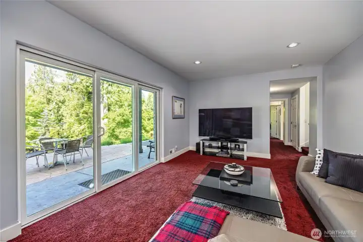 Outside the lower level living space is a wonderful pation, plus a hot tub hook-up.