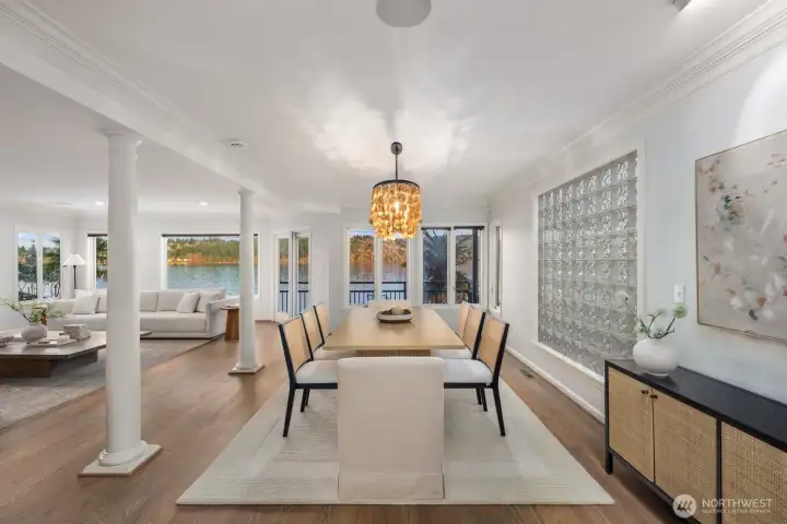 Dining room off kitchen