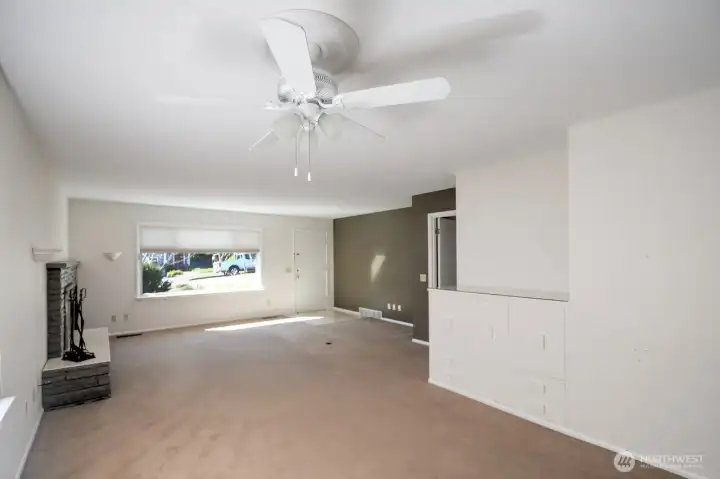 Carpeted now, but hardwood is below if wanting to reveal it again...