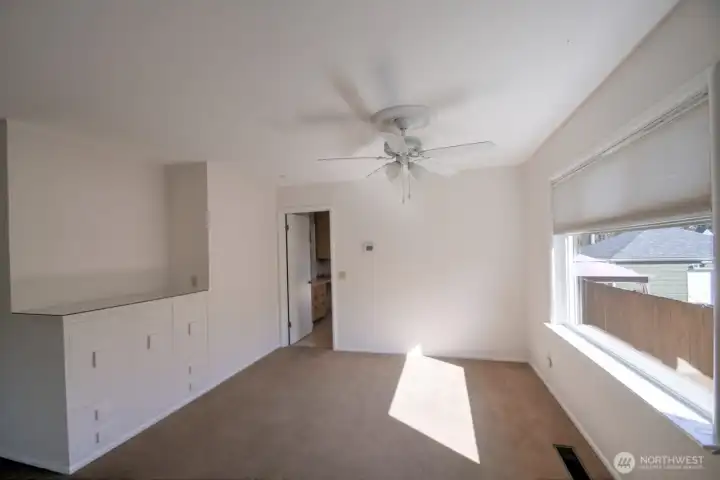 Dining Area w/classic built-in sideboard