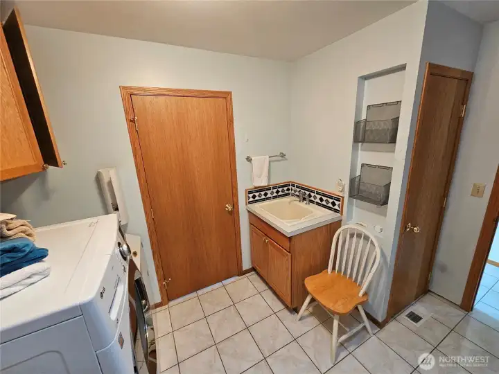 Utility room with convenient sink