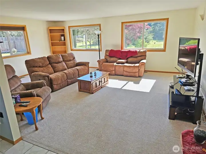 Generous size living room